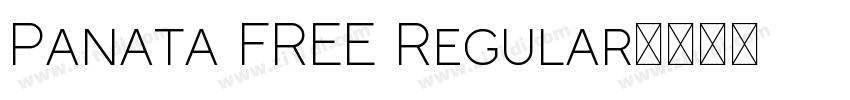 Panata FREE Regular字体转换
